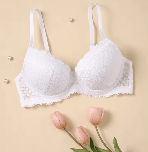Elegant Lace Push Up Underwire Bra in Multiple Colors