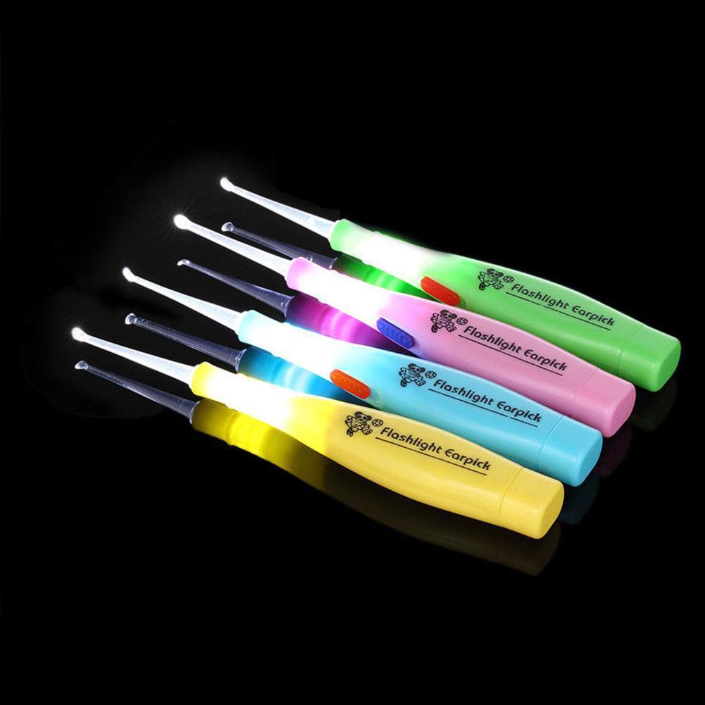 LED Light Tonsil Stone Remover Tool, Steel Earpick Earwax Remover, Tips Ear Care Irrigator