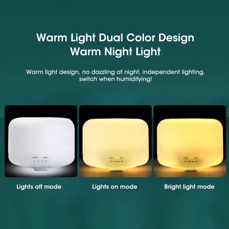 Mini USB Humidifier and Essential Oil Diffuser with Night Light
