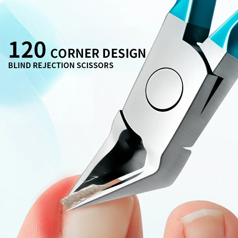 Stainless Steel Professional Nail Clipper Cuticle Nippers Ingrown Toenail Scissors for Paronychia Manicure Tool