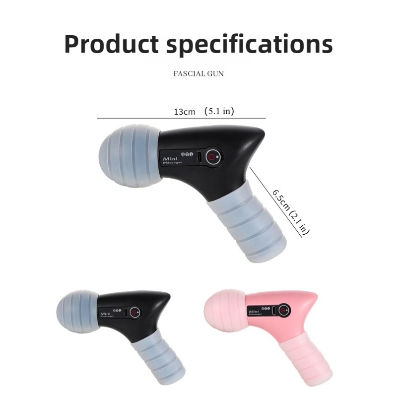 12mm Deep Tissue Cordless Mini Massage Gun, Quiet Multi-Speed, 25kg Muscle Relief for Neck Shoulder