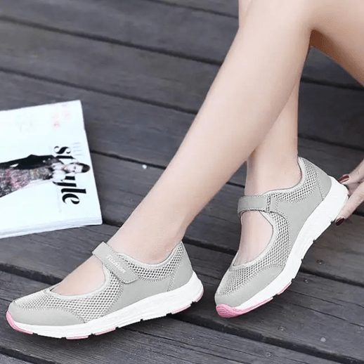 AeroStep Breathable Mesh Vulcanized Walking Sneakers for Women