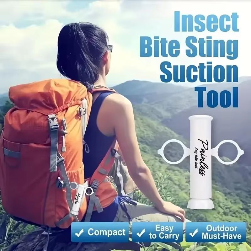 Outdoor Venom Extractor – Emergency Mosquito Bite Suction Tool & Insect Poison Remover Kit