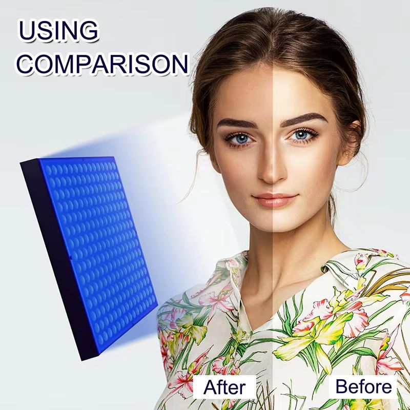225PCS 45 W UV Tanning Lamp Solarium with Blue Light, Adjustable Stand and Foldable Face and Body Tanner