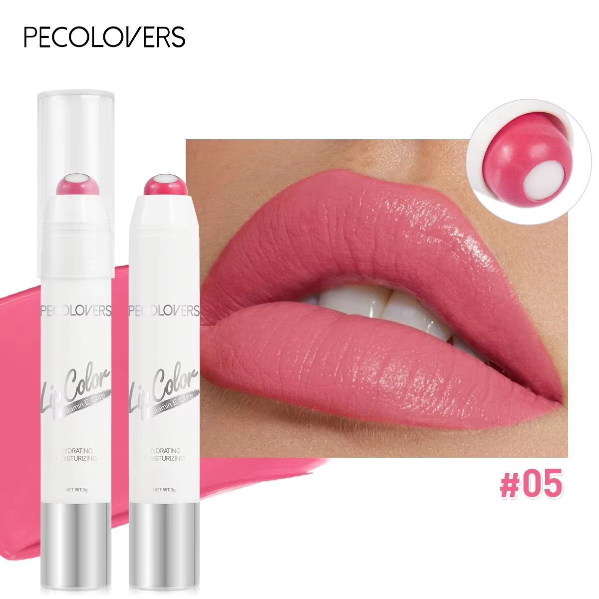 Moisturizing Rotating Lip Gloss Pen – Long Lasting Waterproof Gloss Lipstick