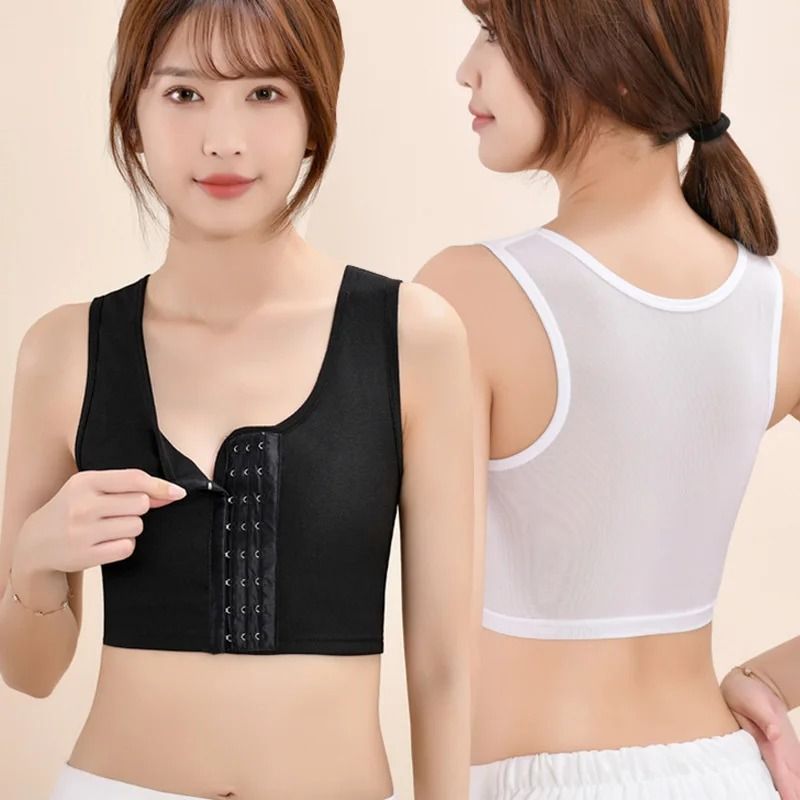 Womens Breathable Chest Binder Wireless Vest Chest Wrap Bandage Tomboy Style Bra