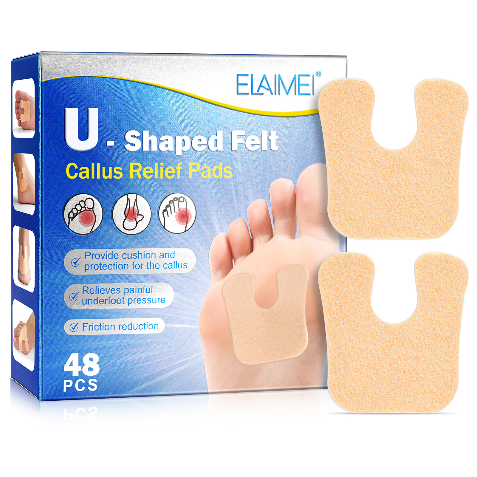 Callus Cushions Foot Pain Relief Pads Anti Callus Protection for Daily Comfort