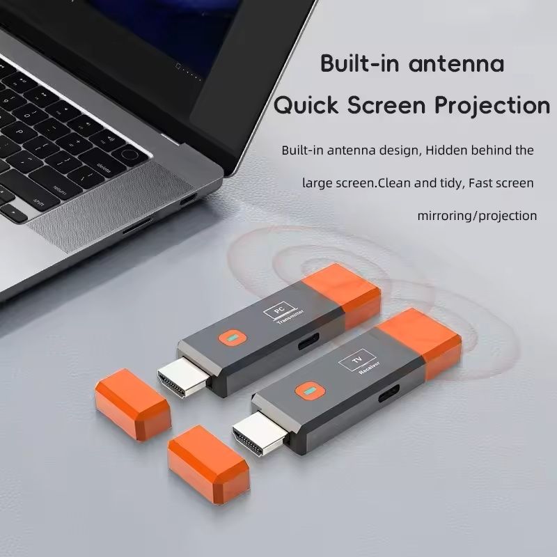 Wireless HDMI Transmitter and Receiver Kit – Stream Video from PC, Laptop, or Camera to TV or Projector Instantly