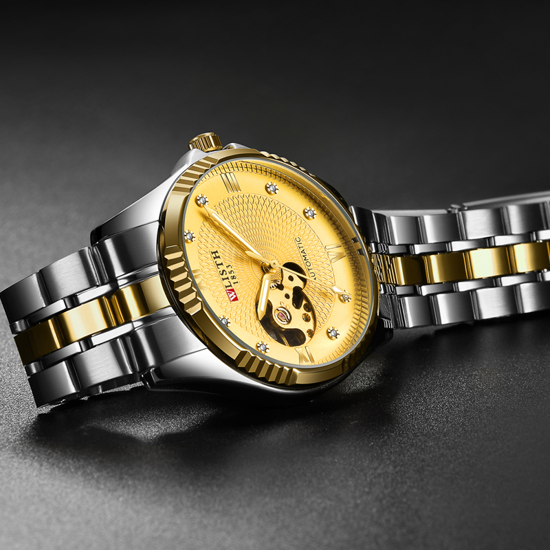 Business Personality Trend Mechanical Mens Steel Band Watch