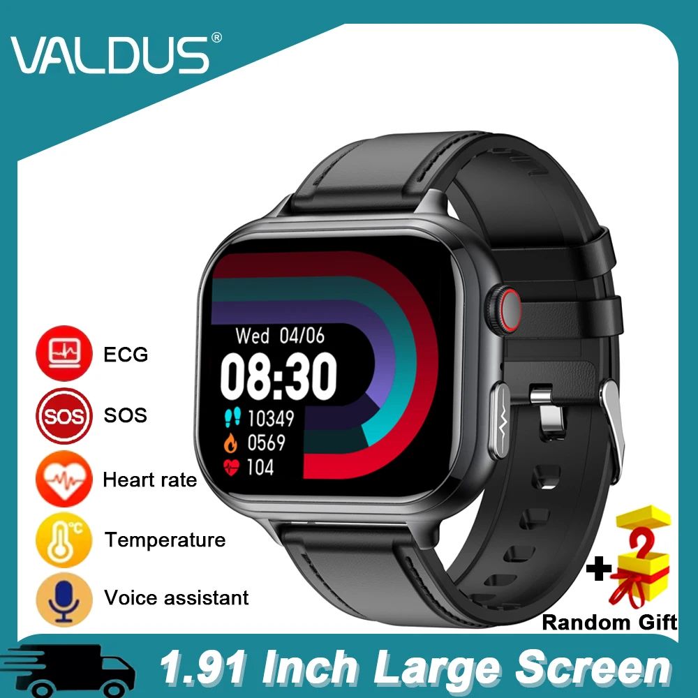 VALDUS VE31 Pro ECG Bluetooth Calling Smartwatch