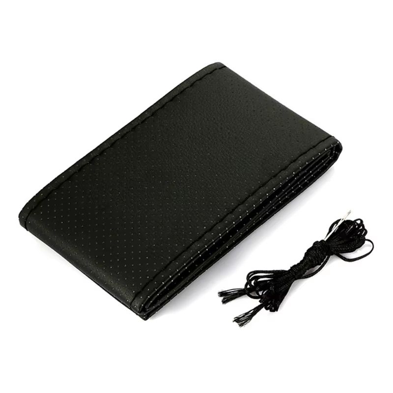 DIY Car Steering Wheel Cover Kit in Artificial Leather With Needle & Braid Thread