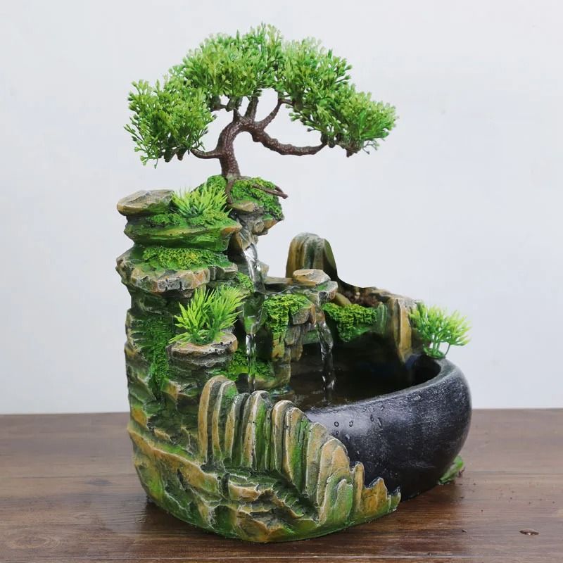 Feng Shui Waterfall Fountain with LED Lights