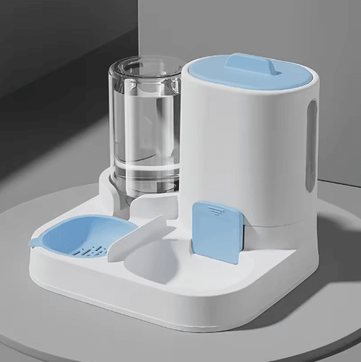 Automatic Cat Water Dispenser & Gravity Pet Feeder Spill Proof Large Capacity Design
