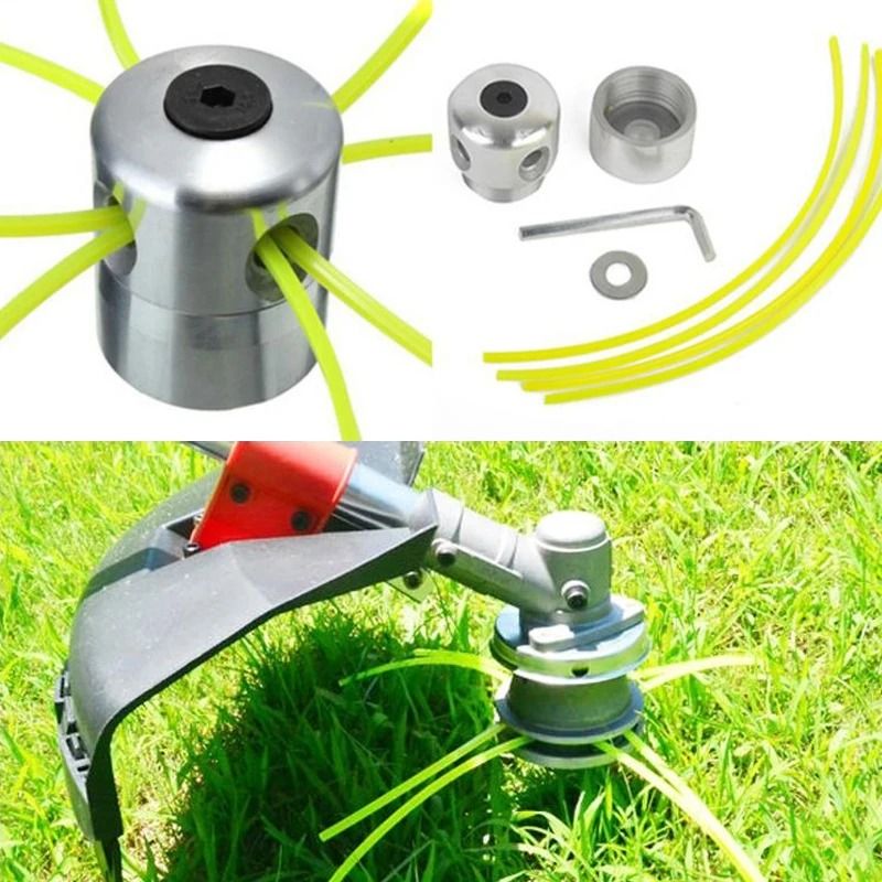 Universal Aluminum Trimmer Head with Four Line Design for Brush Cutters and Grass Trimmers
