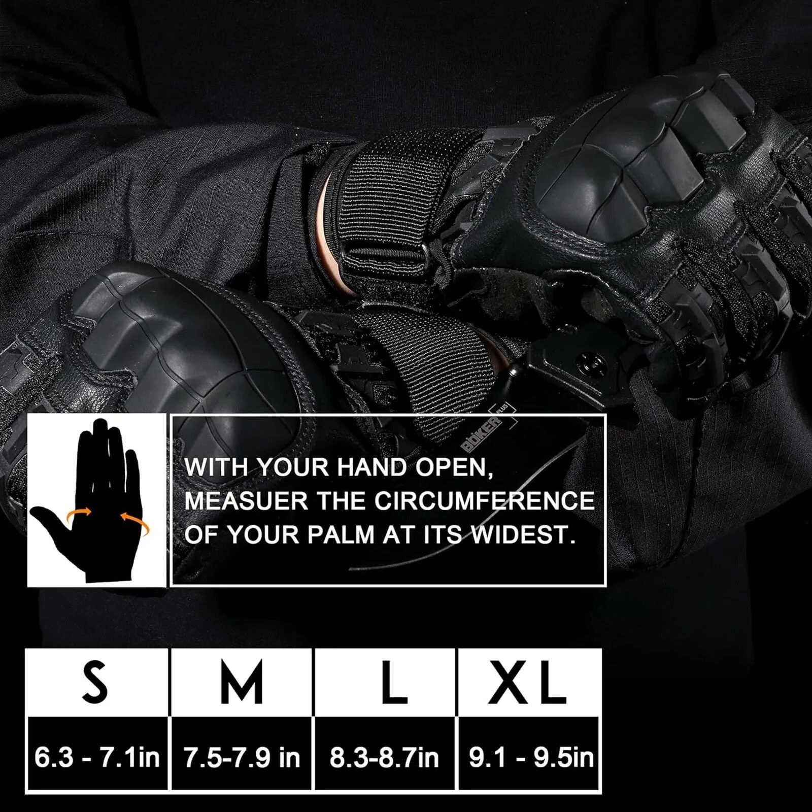 Tactical Full Finger Gloves for Men with Ultimate Impact Protection and Non-Slip Grip for Riding Shooting and Fishing