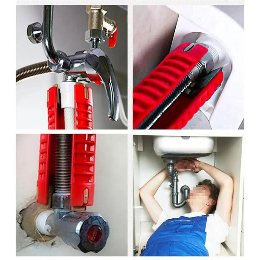 Ultimate Sink Faucet Wrench & Multi-Functional Wrench Plumbing Tool - 14-in-1 Double-Head Repair Set