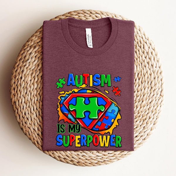 Autism is my Superpower Shirt, Autism Shirt, Autism Mom Shirt, Puzzle Shirt, Autism Puzzle Shirt