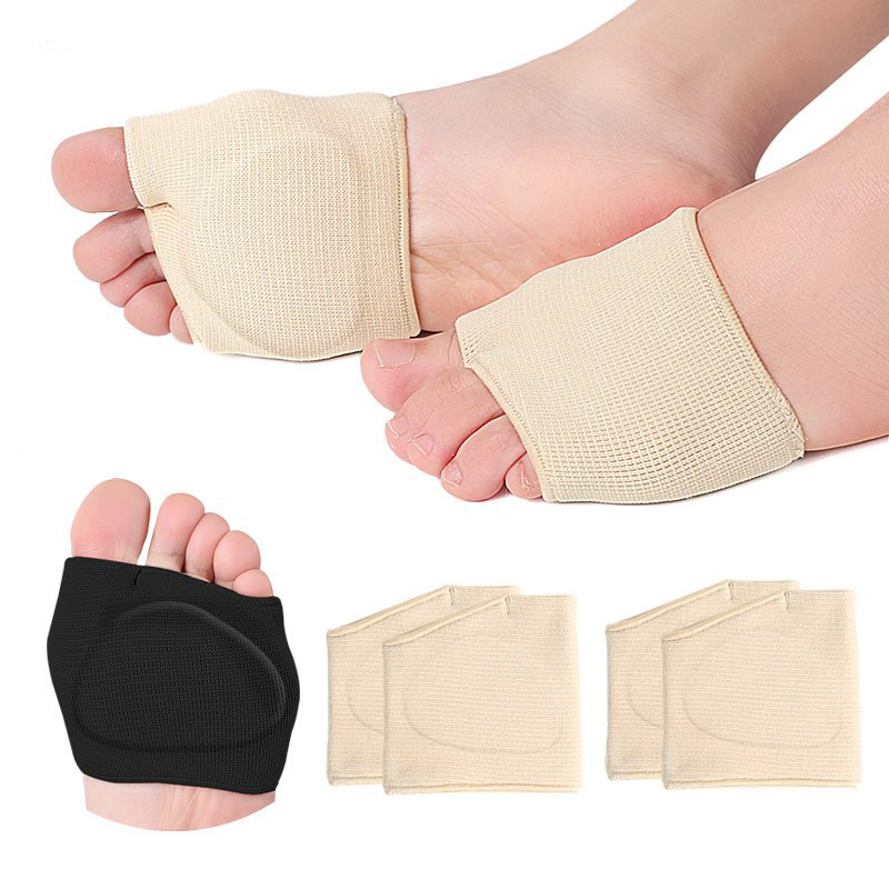 Soft Gel Forefoot Pads for Ball of Foot Pain Relief, Metatarsal Cushion for Women and Men, Half Sock Support Insoles
