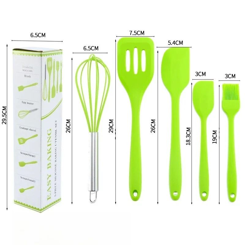 5-Piece Kitchen Silicone Baking Tool Set – All-Purpose Cooking & Pastry Kit