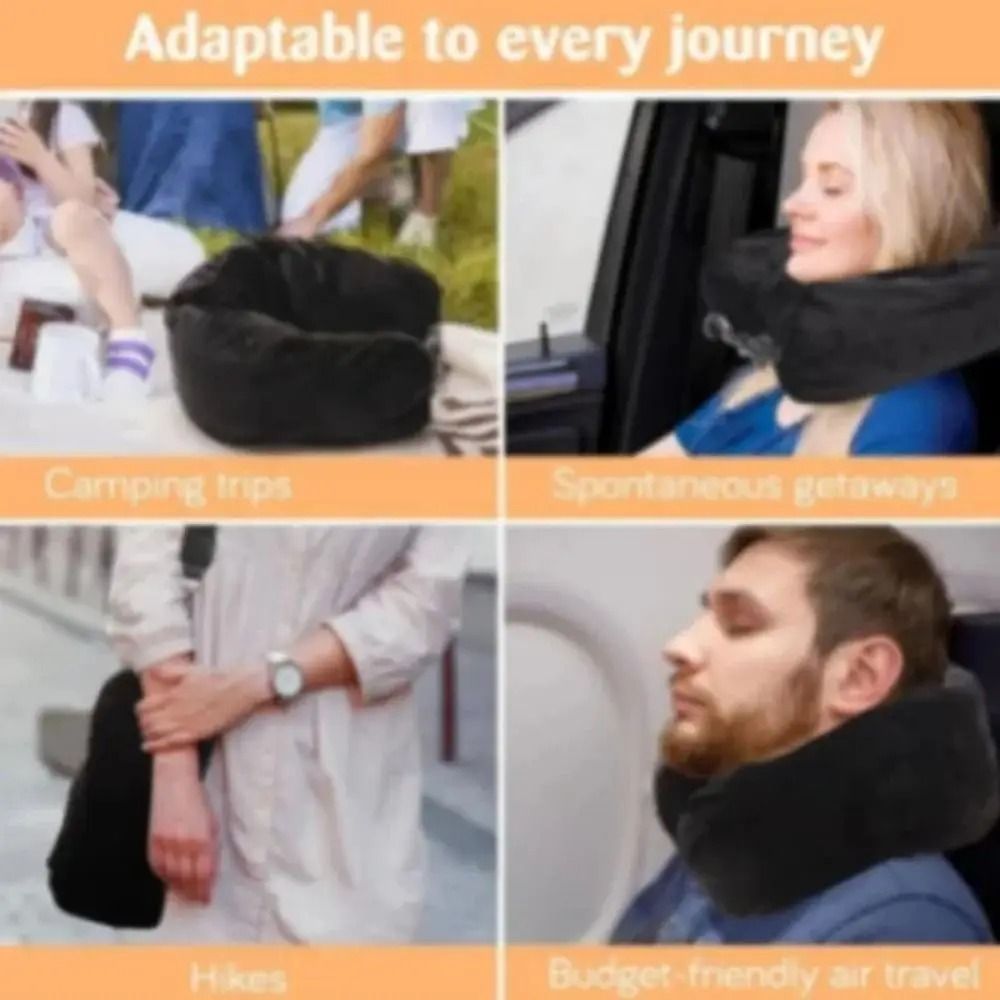 Fillable Travel Neck Pillow And Storage Bag