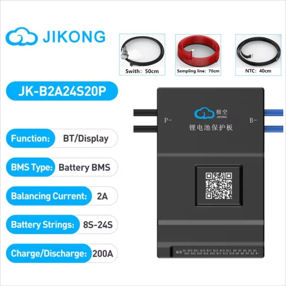 Smart Active Balance BMS Lifepo4 Li-Ion LTO Battery Management System 8S–24S 60A–600A