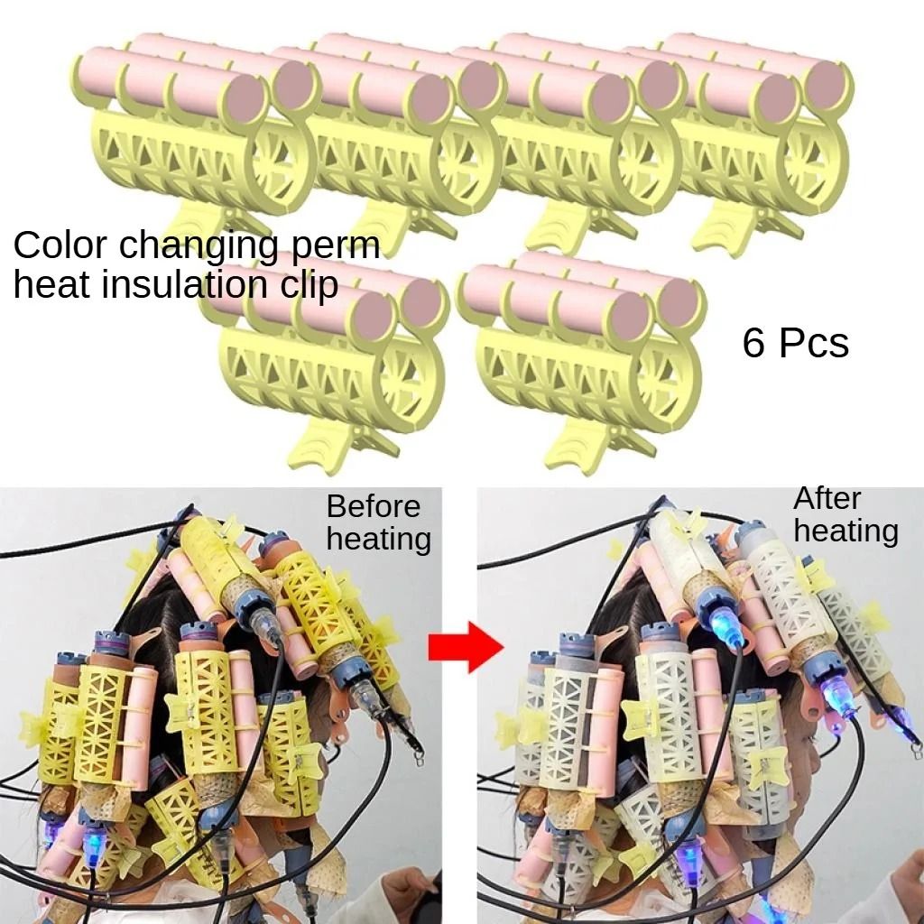 Professional Hair Perm Rods and Roller Clips Heatproof Curling Set