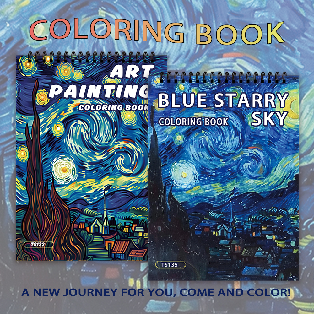 Spiral Coloring Book for Adults, Art Therapy Pages, Thick Paper for Stress Relief, Perfect for Halloween