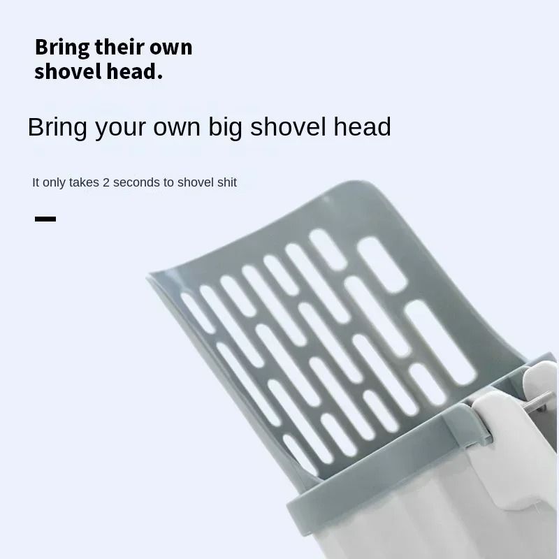 Cat Litter Scoop with Refill Bags Self Cleaning Litter Shovel Pet Waste Scooper