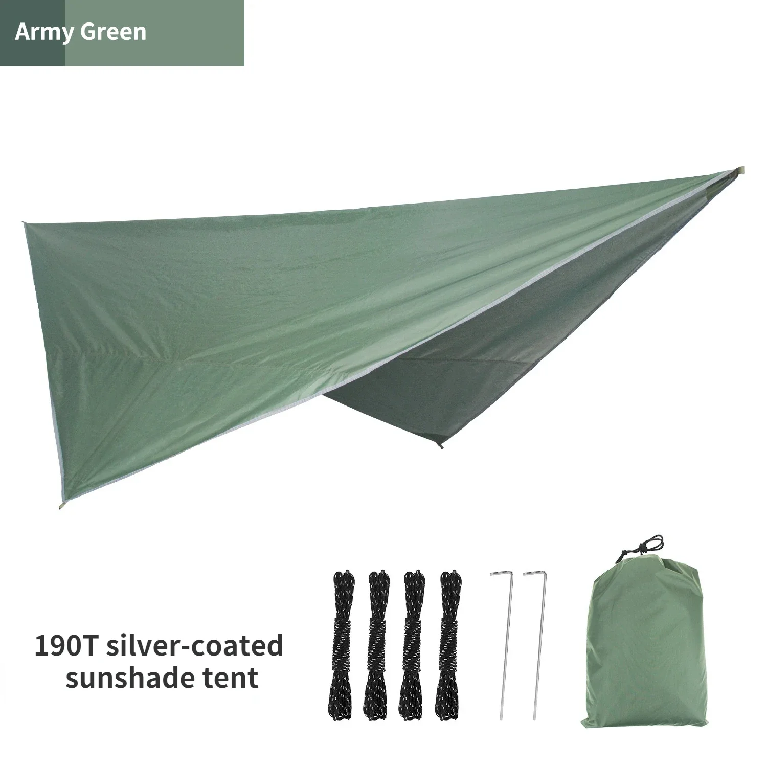 Ultralight Camping Tarp Waterproof Hammock Rain Fly Sun Shade Shelter