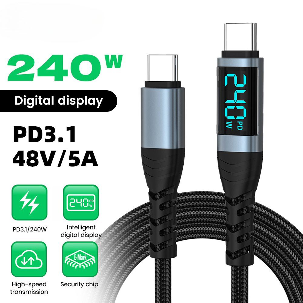 USB C Quick Cable Type C to Type C Cable Fast Charging Phone Charger Data Cord