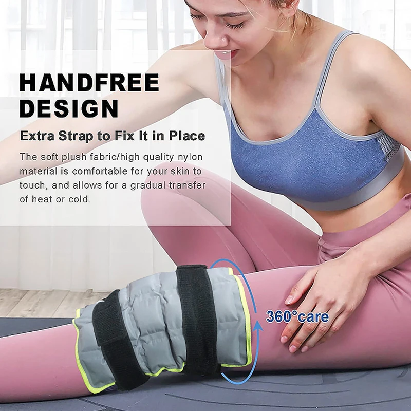 Hot Cold Knee Ice Pack Wrap for Injuries and Sports Recovery Knee Pain Relief Wrap