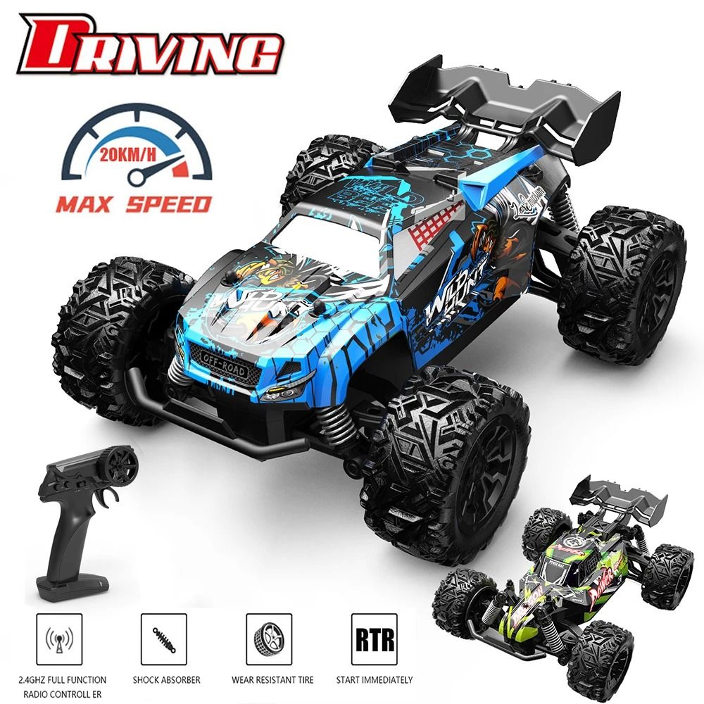 Off Road RC Monster Truck 2.4GHz Remote Control Car with Shockproof Suspension