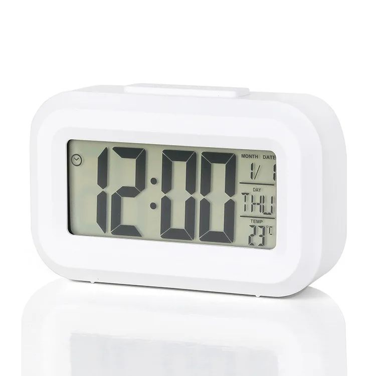 SmartGlow Digital Alarm Clock with Backlight, Snooze, Calendar and Temperature Display
