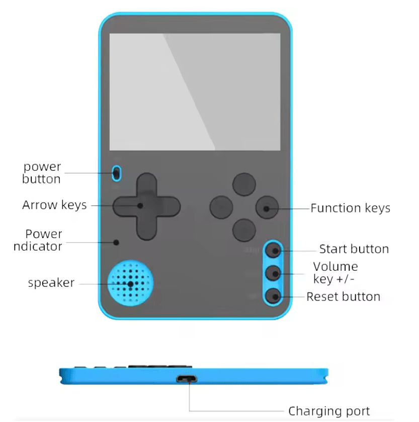 Pocket Retro Mini Handheld Console 500 Classic Games