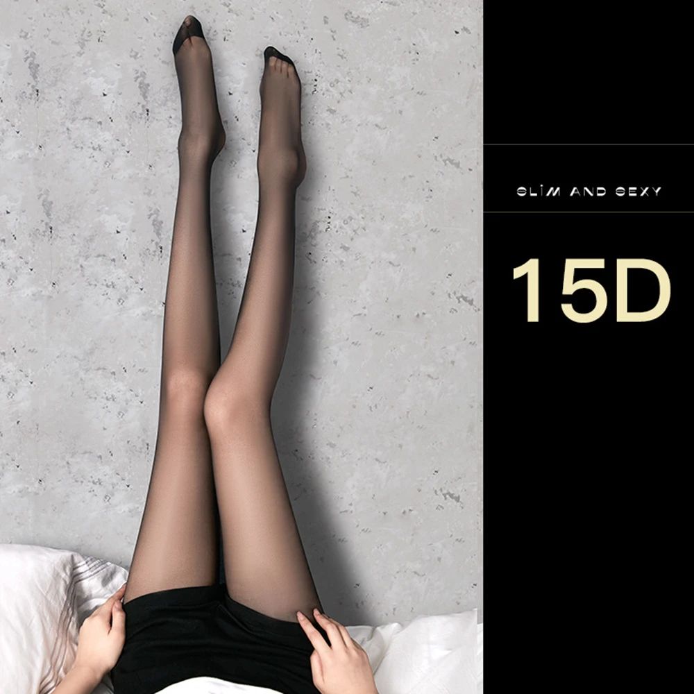 Womens Ultra Thin Sheer Silk Pantyhose Tights