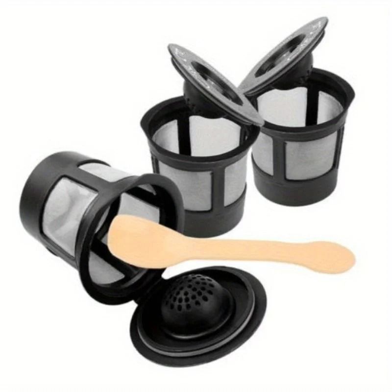 Universal Reusable K-Cups – 4-Pack Eco-Friendly Coffee Filters for Keurig