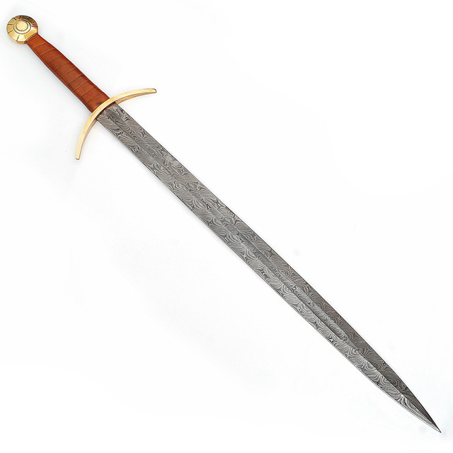 Handmade Damascus Steel Blood Frenzy Functional Viking Sword