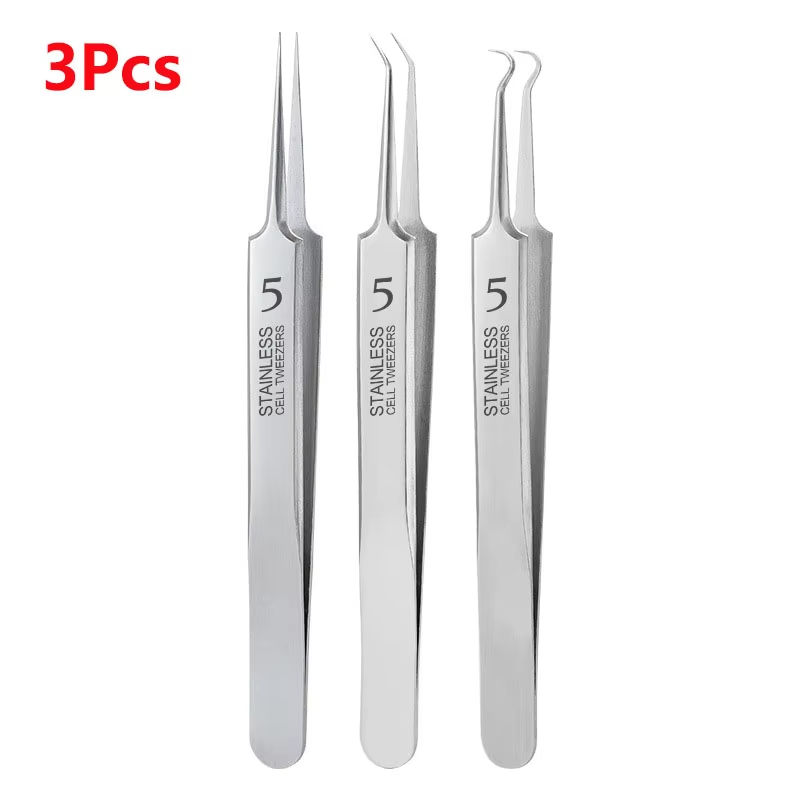 Ultra-Fine No. 5 Blackhead & Acne Removal Tweezers, Professional Beauty Salon Tool