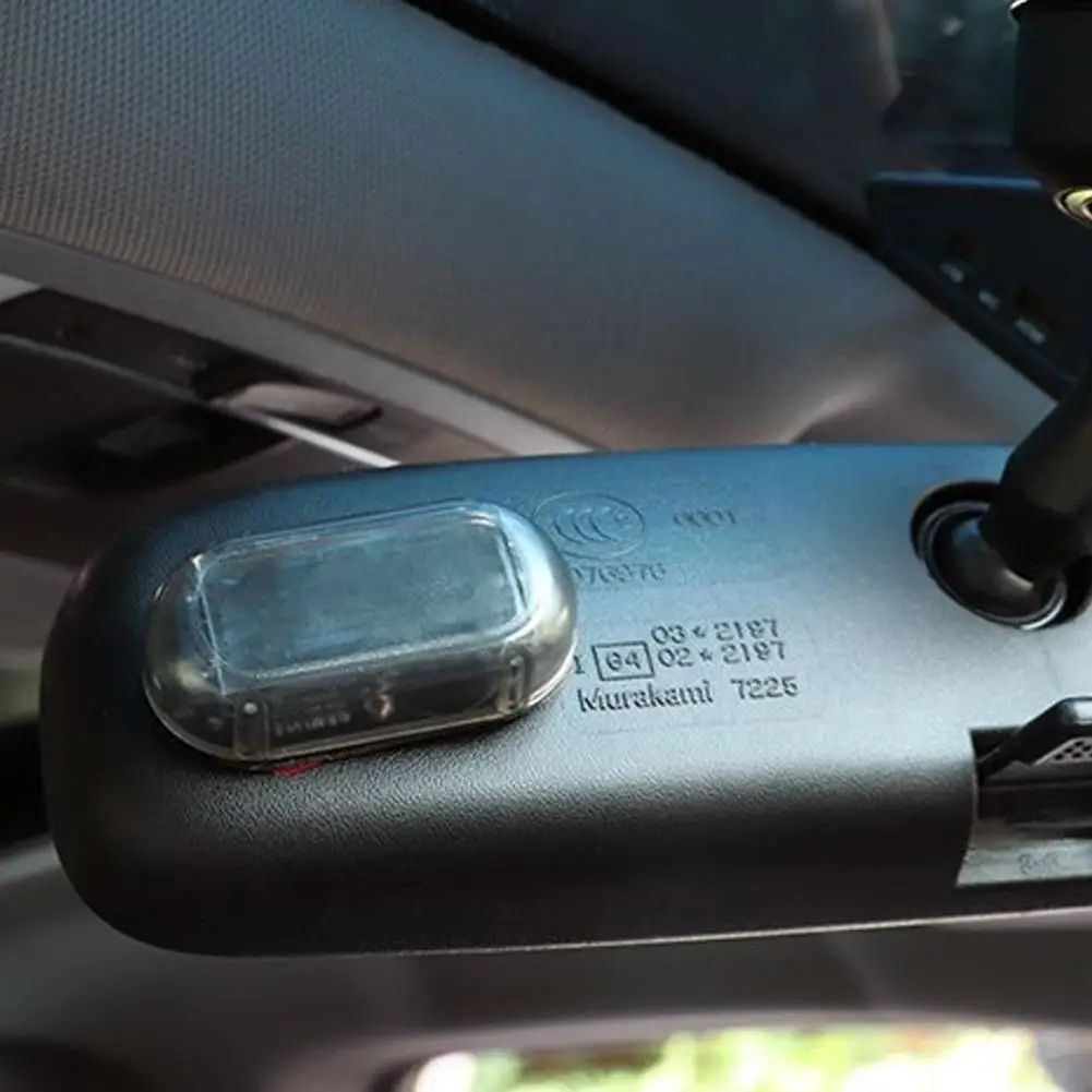 SolarGuard Dummy Car Alarm Light – Solar Powered Fake Security LED Anti-Theft Warning