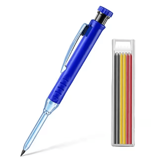 2.8mm Carpenter Mechanical Pencil Set – Long Head Marking Tool with Sharpener