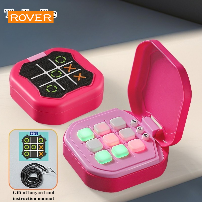 Multifunction Electronic Tic Tac Toe Board Game with Chess Puzzle Portable Set