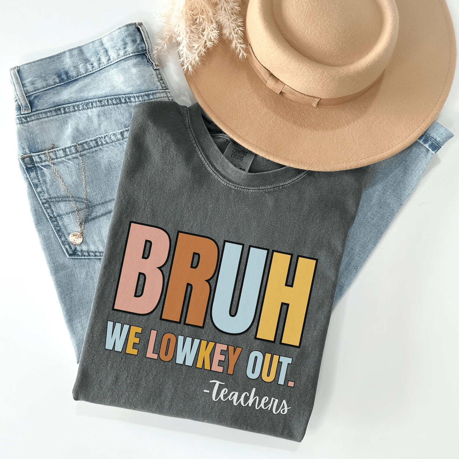 Bruh We Out Teacher Shirt Retro Last Day of School Funny Teacher Tee Gift