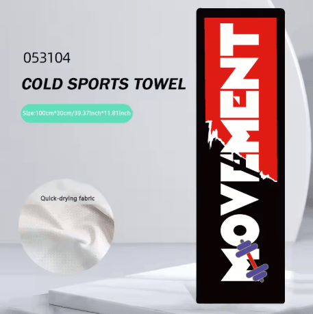 Quick Dry Cooling Sports Towel Breathable Cold Feeling Microfiber Towel for Gym Running and Yoga