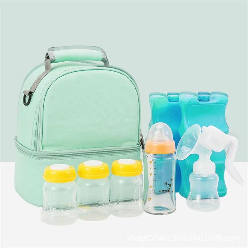Insulated Double-Layer Large Capacity Mommy Diaper & Picnic Bag