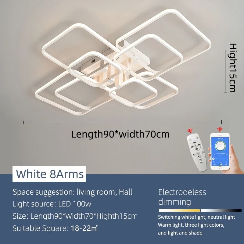 Modern Architectural LED Chandelier | Professional Geometric Linear Ceiling Light Fixture