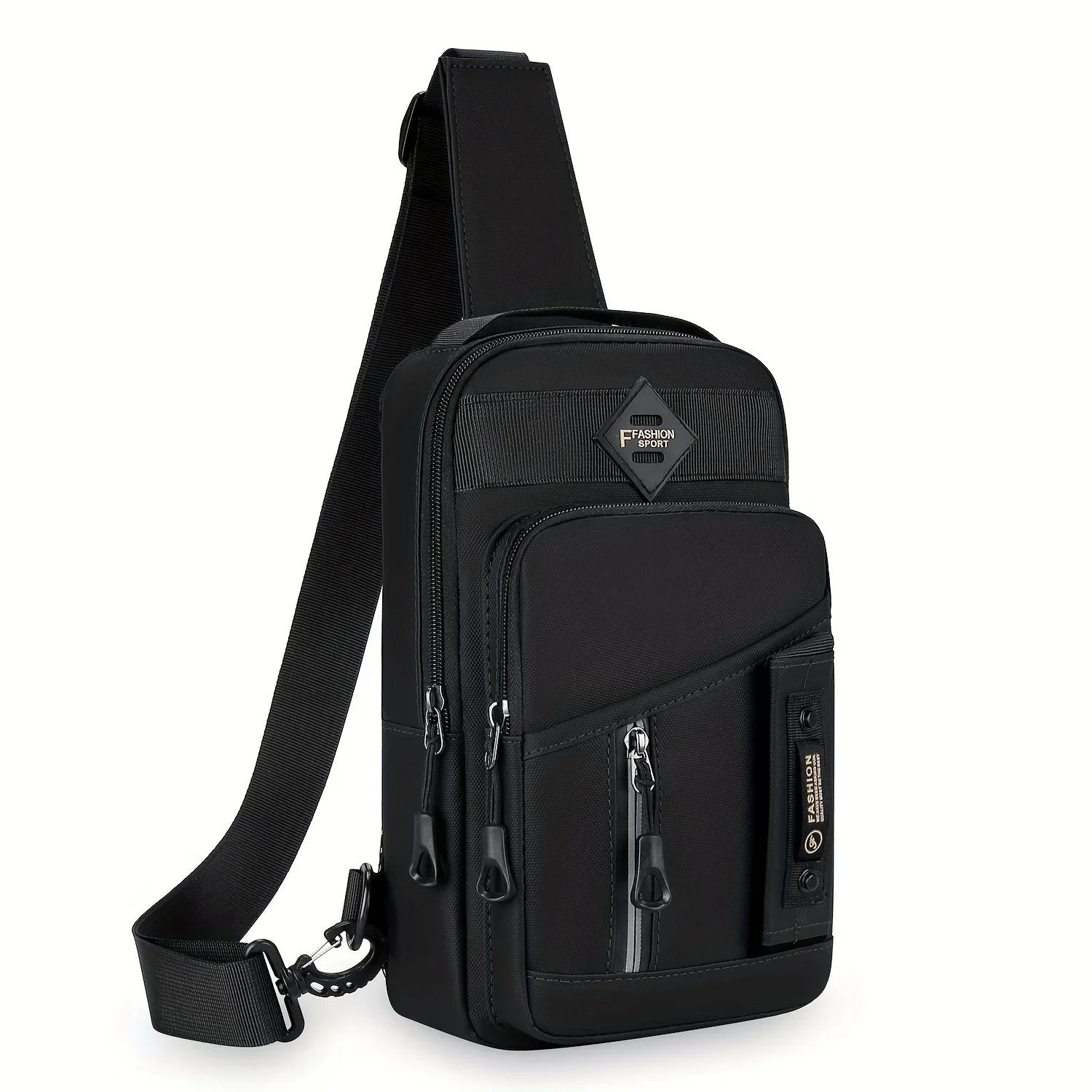 Mens Multifunction Crossbody Chest Bag Travel Sling Shoulder Bag