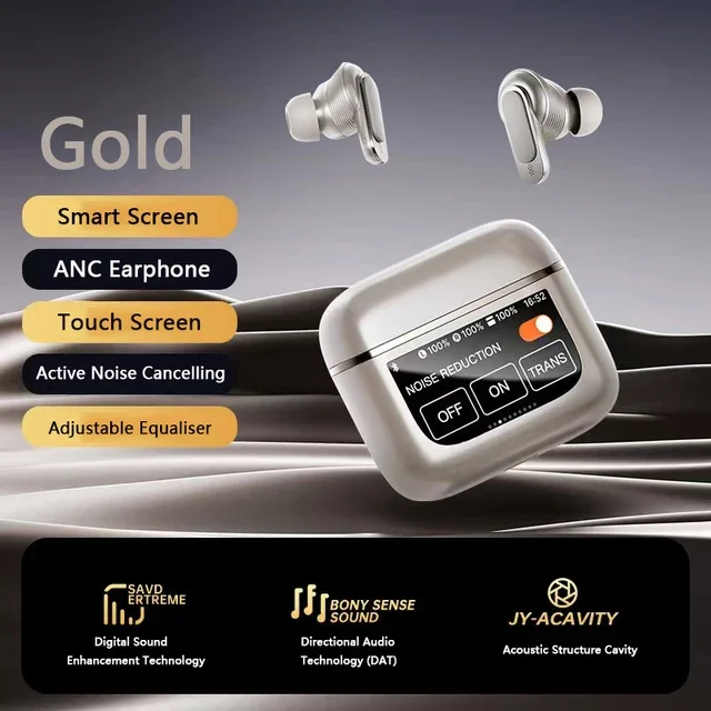 TWS Bluetooth Earbuds with ANC, HIFI Sound & Touch Control