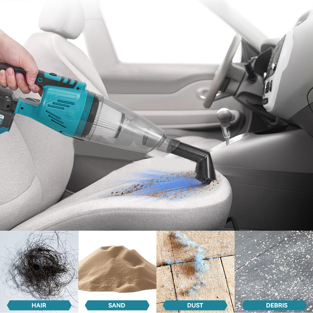 Makita Battery Powered Wireless Vacuum, Home and Car Cleaning Tools with Filter