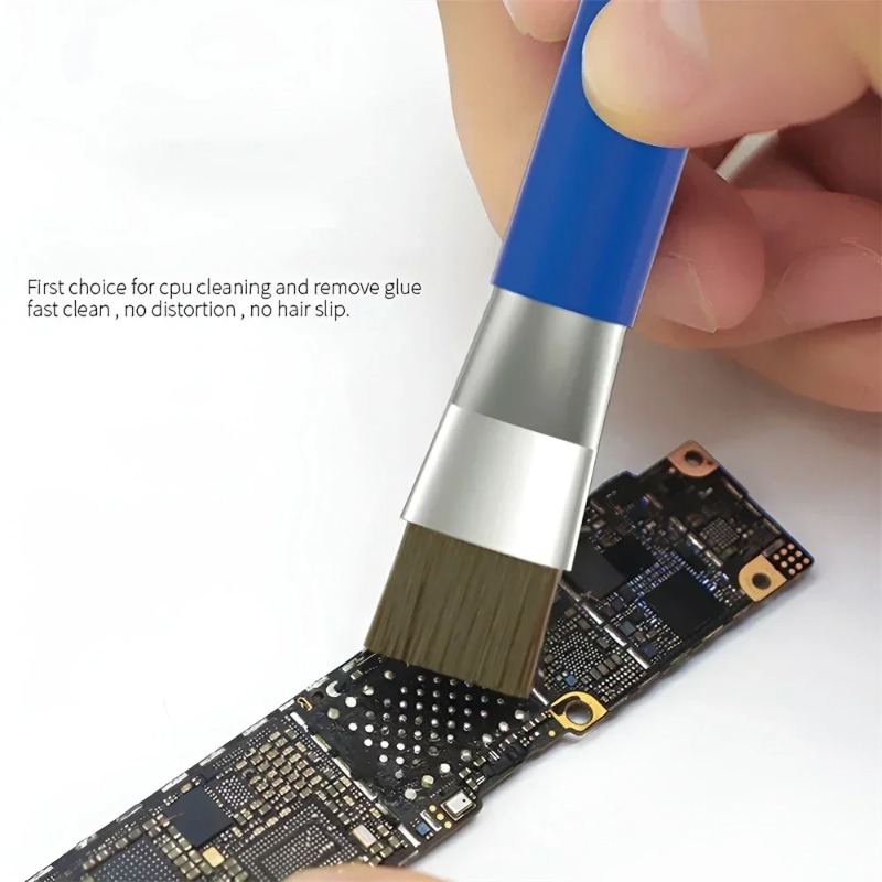 Double Headed ESD Anti-Static Brush for Circuit Board Repair, IC Chip Cleaning, Mobile Phone/Computer Mainboard Welding