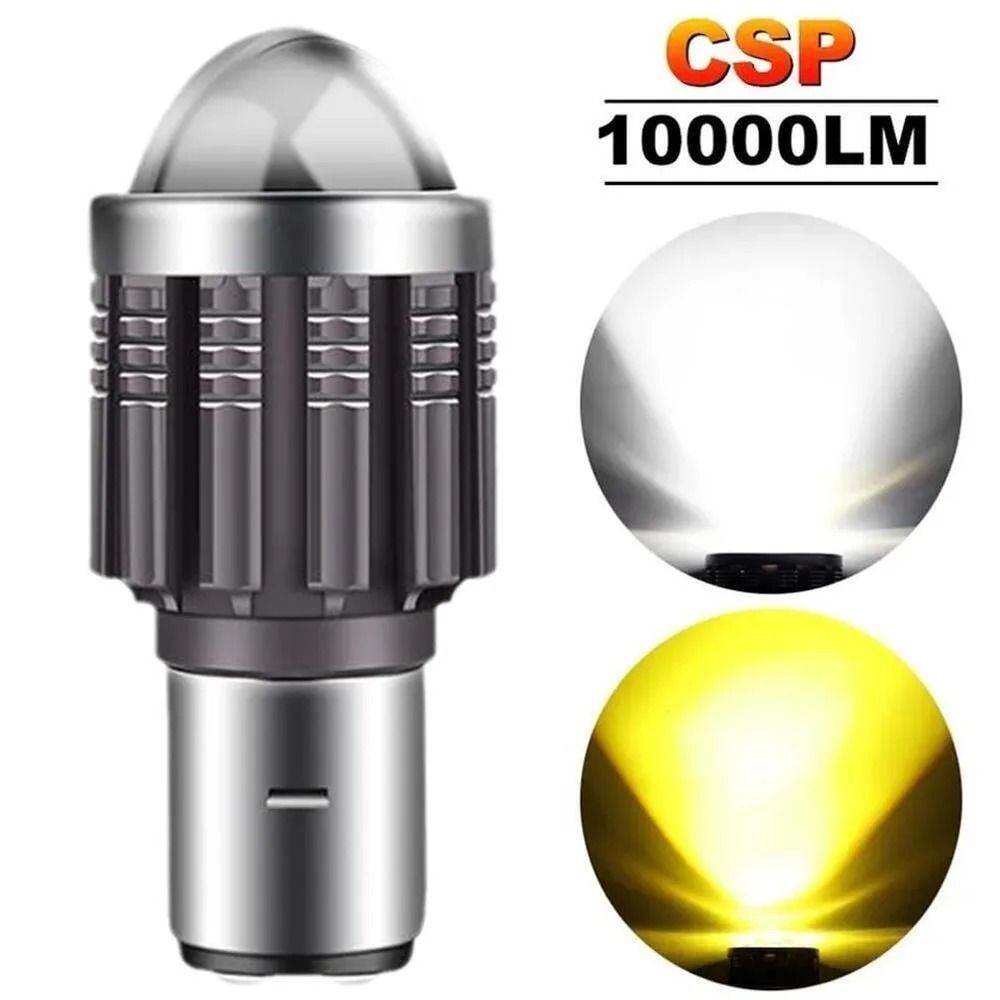 High-Performance BA20D H6 LED Motorcycle Headlight | Professional Hi/Lo Beam Spot Light for Motorbike Headlamps